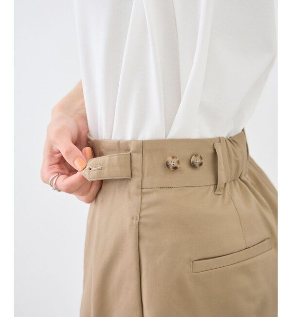 Rope&rsquo;Picnic「タックデザインチノパンツ/UVカット」|チノ|