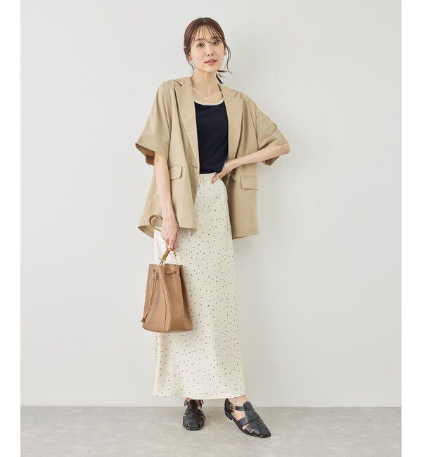 Rope&rsquo;Picnic「前後2WAY配色テレコリボンディテールトップス」|Tシャツ・カットソー|