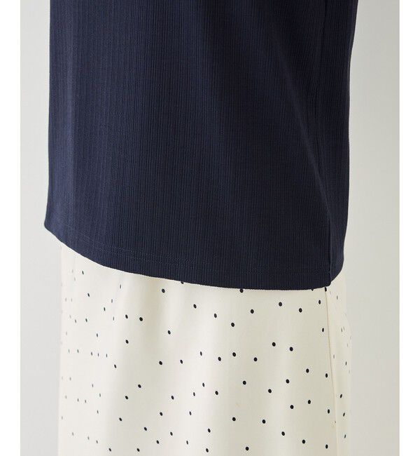 Rope&rsquo;Picnic「前後2WAY配色テレコリボンディテールトップス」|Tシャツ・カットソー|