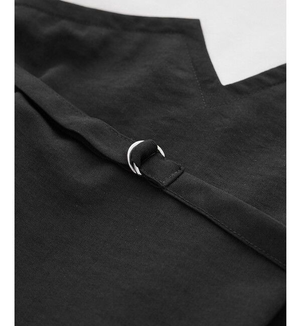 Rope&rsquo;Picnic「【cahoさんコラボ】低身長・小柄さんサイズ エアリーリネンライク ドッキングカットトップス」|Tシャツ・カットソー|