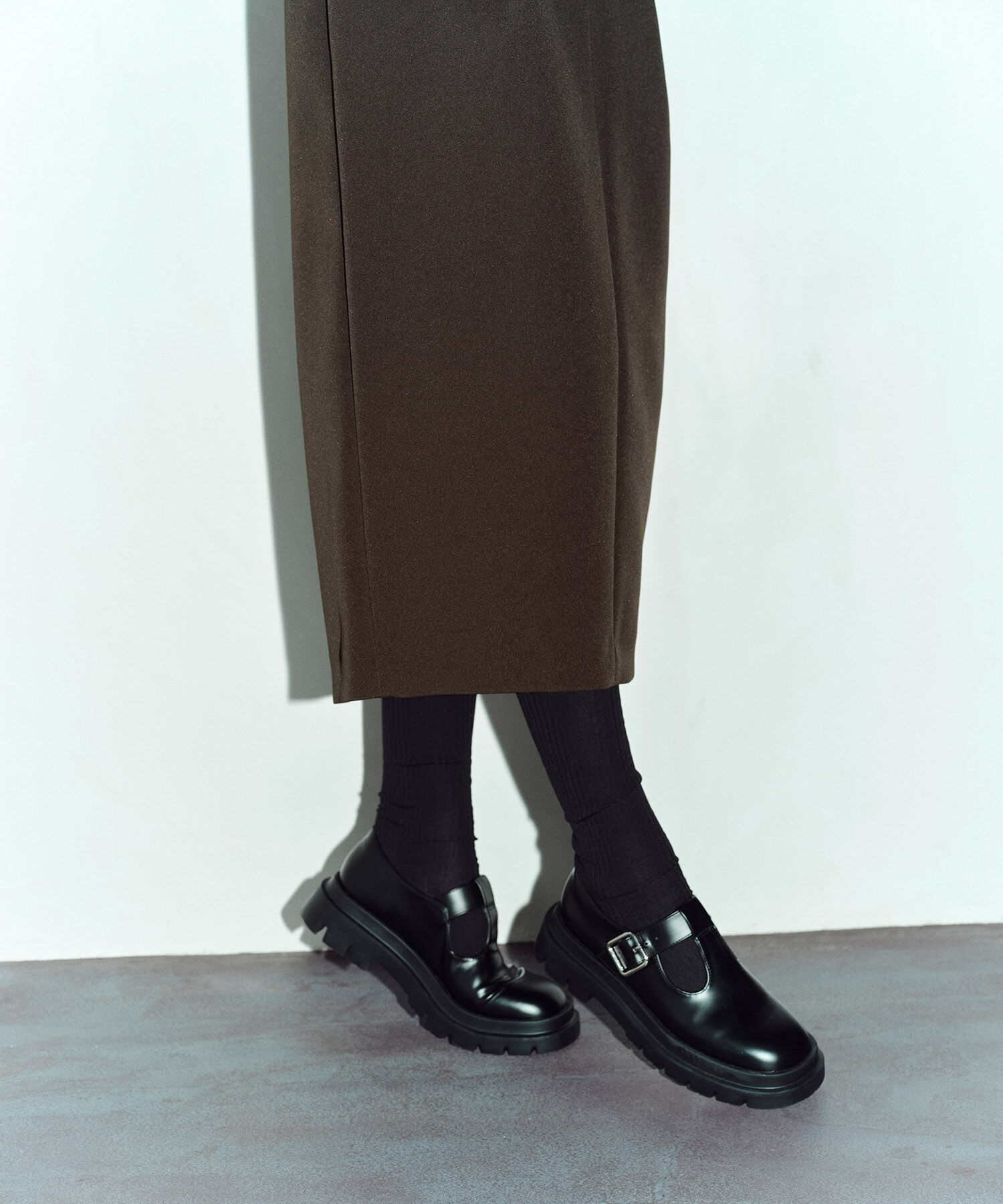 ADAM ET ROPE'「リブニーハイソックス」|ソックス|