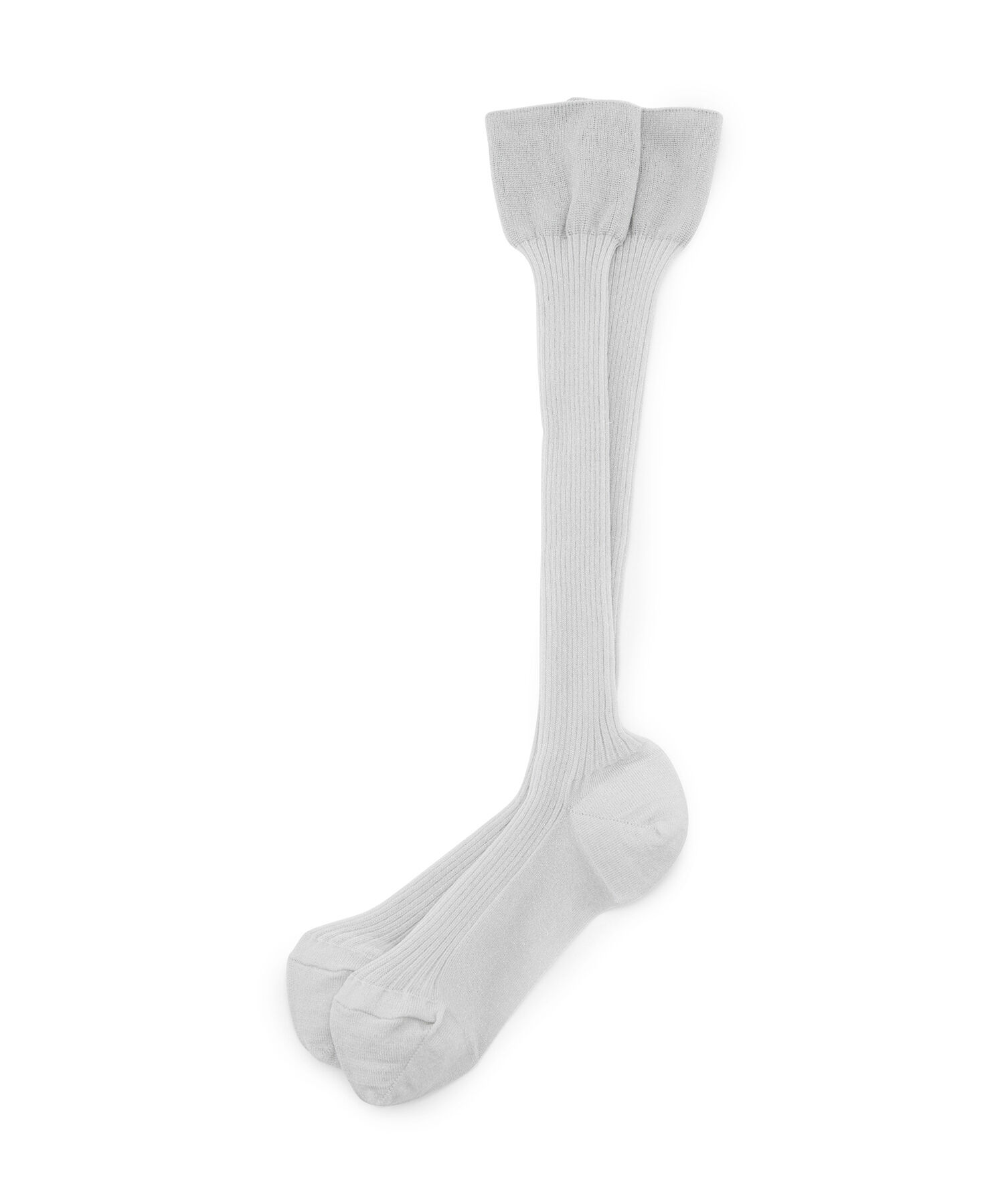 ADAM ET ROPE'「シャイニーリブハイソックス」|ソックス|