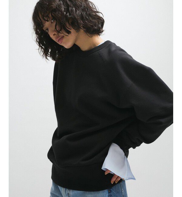 ADAM ET ROPE'「【サステナブル】ショルダーフォルムミドルスウェット」|スウェット・ジャージ|