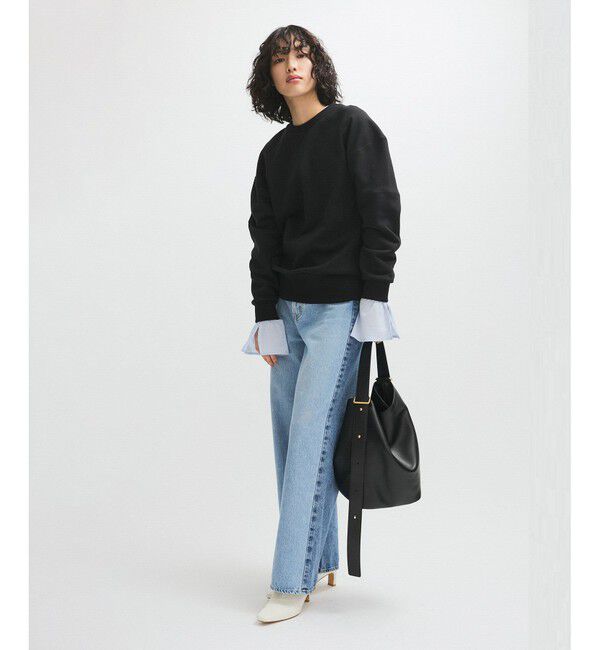 ADAM ET ROPE'「【サステナブル】ショルダーフォルムミドルスウェット」|スウェット・ジャージ|