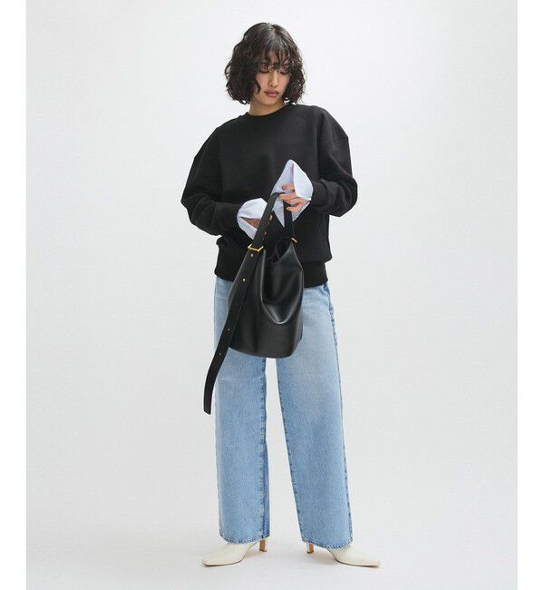 ADAM ET ROPE'「【サステナブル】ショルダーフォルムミドルスウェット」|スウェット・ジャージ|