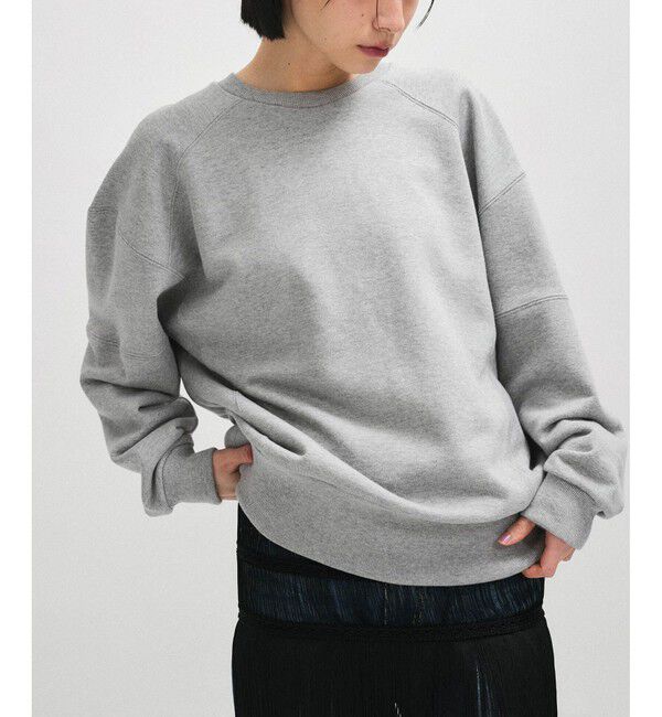ADAM ET ROPE'「【サステナブル】ショルダーフォルムミドルスウェット」|スウェット・ジャージ|グレー