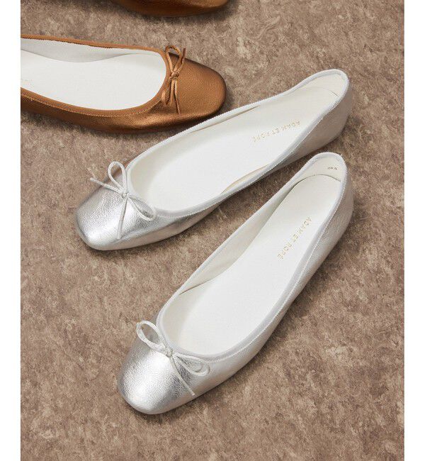 ADAM ET ROPE'「メタリックバレエシューズ」|バレエシューズ|