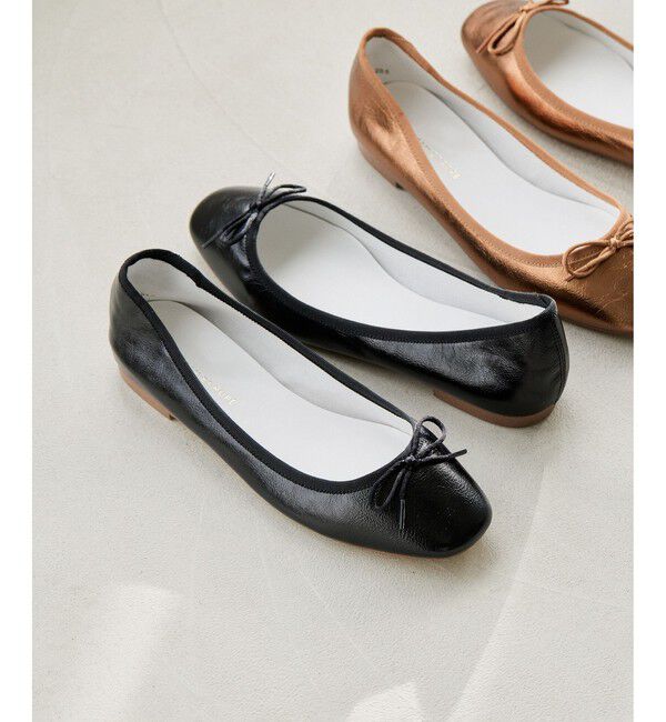 ADAM ET ROPE'「メタリックバレエシューズ」|バレエシューズ|