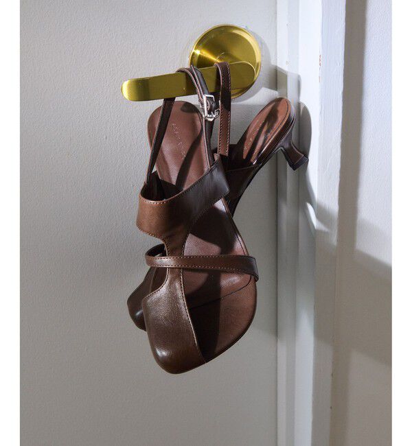 ADAM ET ROPE'「オープントゥバックストラップサンダル」|サンダル|ブラウン系(22)