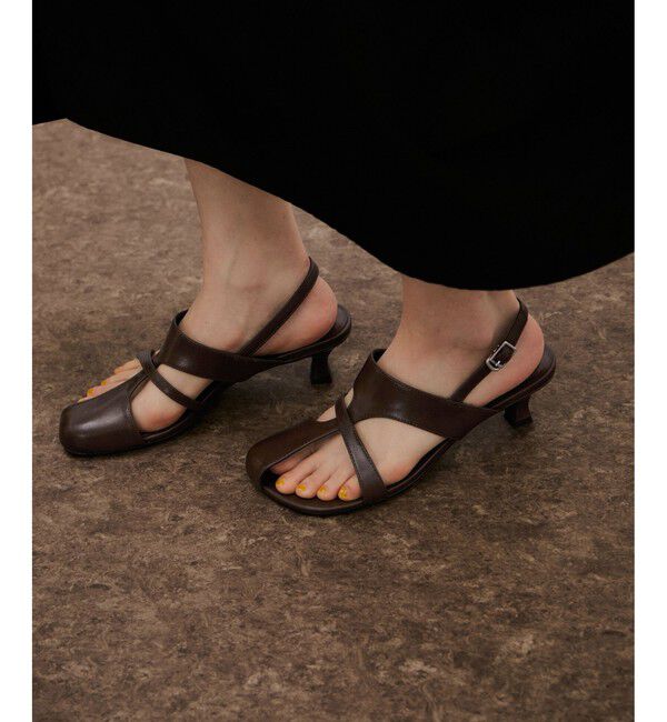 ADAM ET ROPE'「オープントゥバックストラップサンダル」|サンダル|