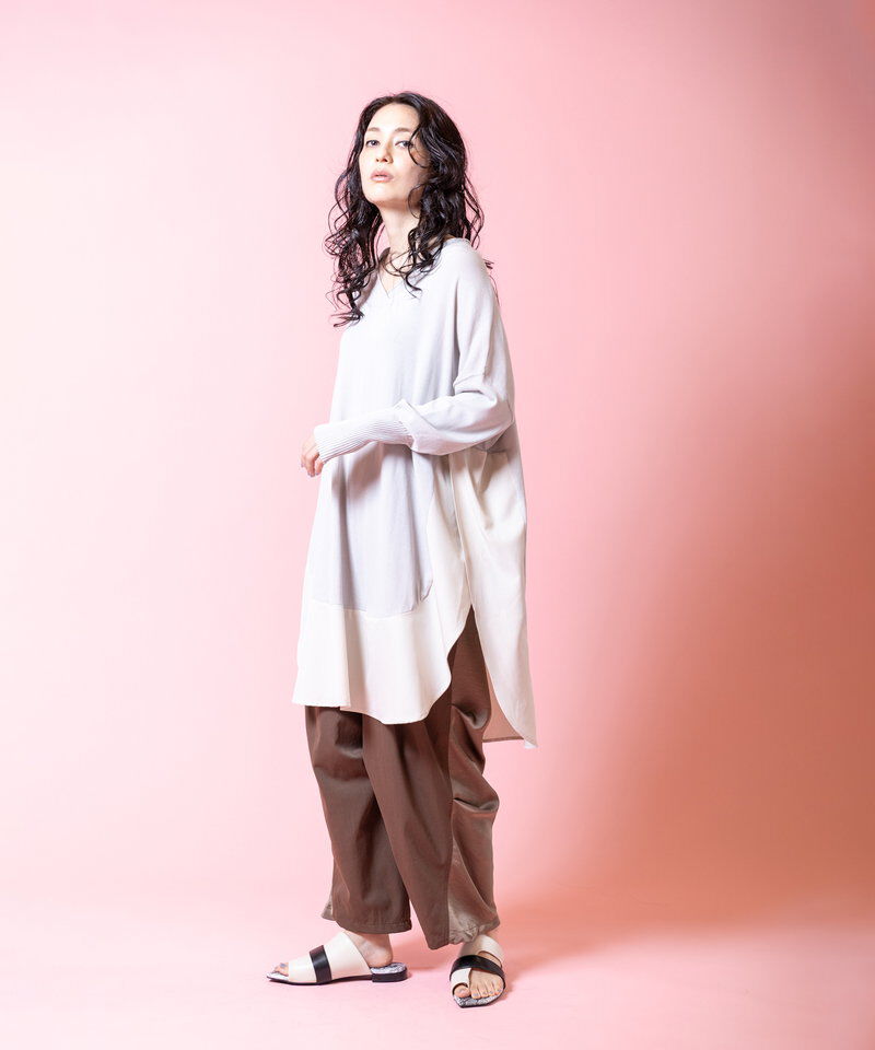  「ラウンドヘムニットプルオーバー」|ニット・セーター|