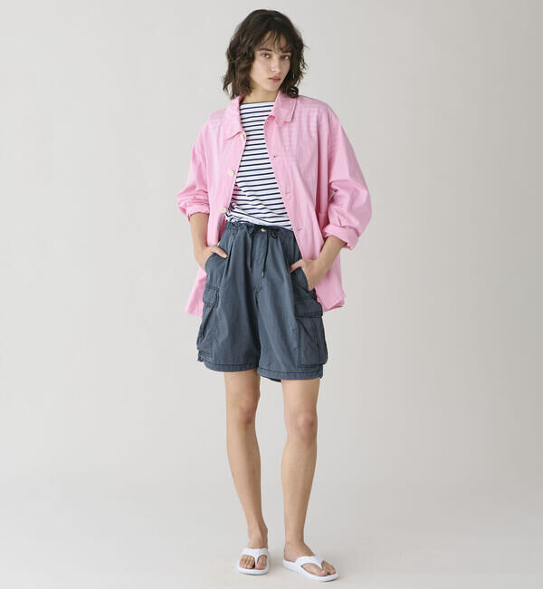 ORCIVAL「ORCIVAL | コットンロード ボートネック クロップドバスクTシャツ WOMEN」|Tシャツ・カットソー|