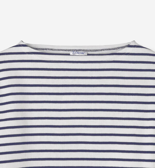 ORCIVAL「ORCIVAL | コットンロード ボートネック クロップドバスクTシャツ WOMEN」|Tシャツ・カットソー|