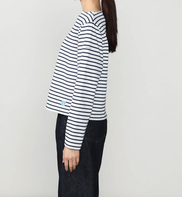 ORCIVAL「ORCIVAL | コットンロード ボートネック クロップドバスクTシャツ WOMEN」|Tシャツ・カットソー|