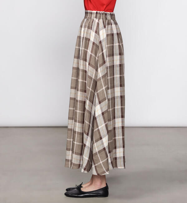 ONEIL OF DUBLIN「O'NEIL OF DUBLIN | リネン フレアロングスカート WOMEN」|スカート|