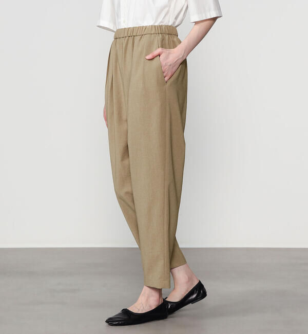  「MORRIS & SONS | タックイージーパンツ WOMEN」|チノ|