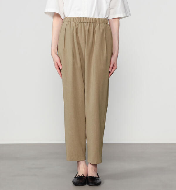  「MORRIS & SONS | タックイージーパンツ WOMEN」|チノ|