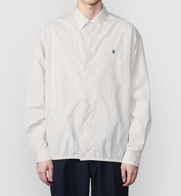 GYMPHLEX「Gymphlex | ナイロンタスラン 長袖ギャザーシャツ MEN」|シャツ・ブラウス|