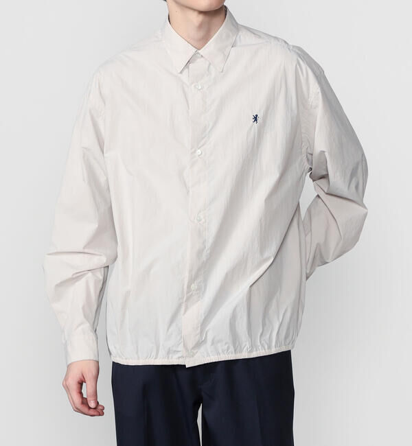 GYMPHLEX「Gymphlex | ナイロンタスラン 長袖ギャザーシャツ MEN」|シャツ・ブラウス|