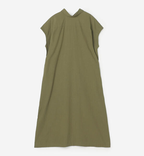 GYMPHLEX「Gymphlex | コットン スリーブレス ボタンダウンシャツワンピース WOMEN」|ワンピース|