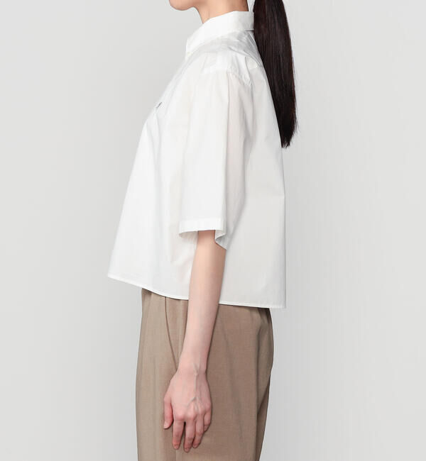 GYMPHLEX「Gymphlex | ショート ボタンダウン半袖シャツ SOLID WOMEN」|シャツ・ブラウス|