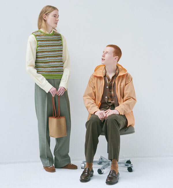  「COOHEM | マルチボーダー ニットベスト WOMEN」|ベスト・ジレ|