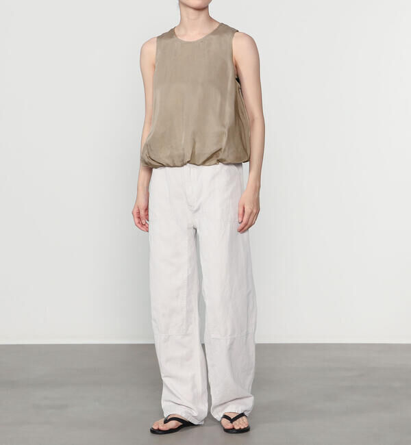 LE GLAZIK「LE GLAZIK | キュプラ ノースリーブシャツ WOMEN」|シャツ・ブラウス|