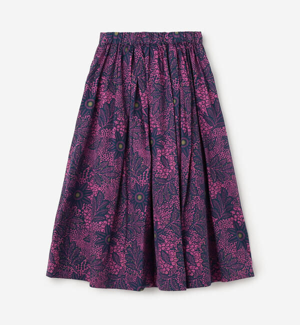 LE GLAZIK「LE GLAZIK | バティック タックギャザースカート WOMEN」|スカート|