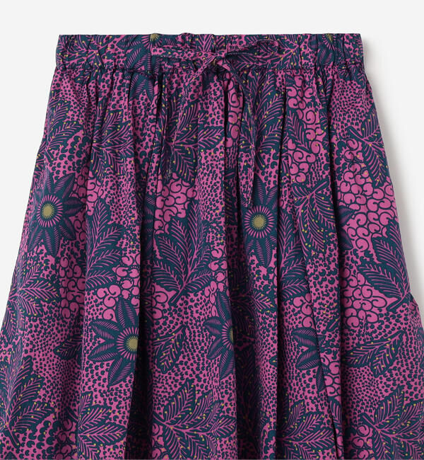 LE GLAZIK「LE GLAZIK | バティック タックギャザースカート WOMEN」|スカート|