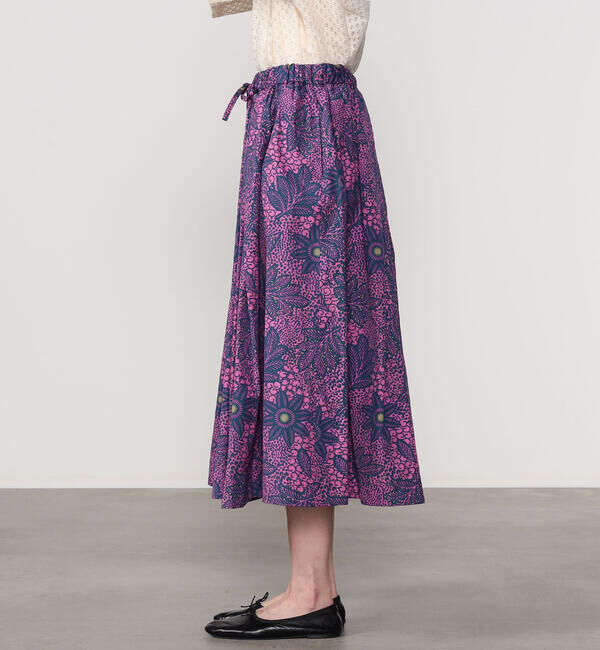 LE GLAZIK「LE GLAZIK | バティック タックギャザースカート WOMEN」|スカート|