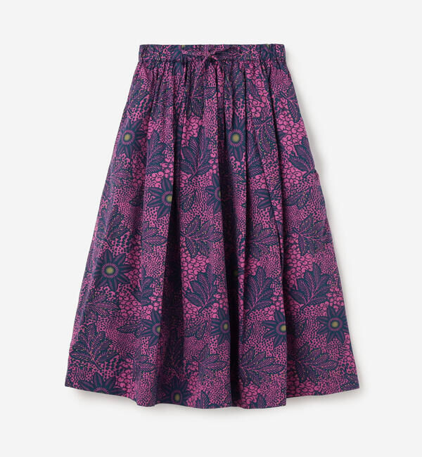 LE GLAZIK「LE GLAZIK | バティック タックギャザースカート WOMEN」|スカート|