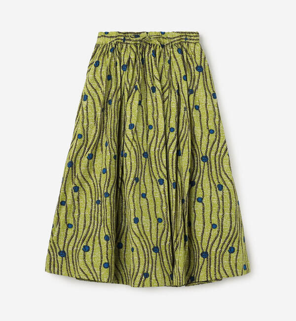 LE GLAZIK「LE GLAZIK | バティック タックギャザースカート WOMEN」|スカート|