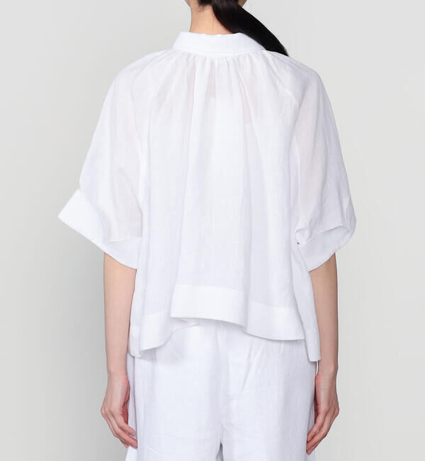  「eunoia | クロップド 半袖シャツ WOMEN」|シャツ・ブラウス|
