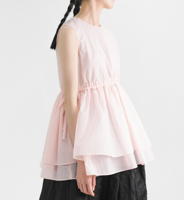  「eunoia | ノースリーブブラウス WOMEN」|シャツ・ブラウス|PINK