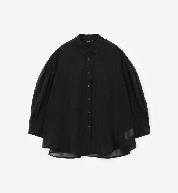  「eunoia| 長袖 シアーシャツ WOMEN」|シャツ・ブラウス|