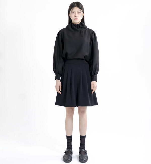  「eunoia | シャーリング ハイネックブラウス WOMEN」|シャツ・ブラウス|