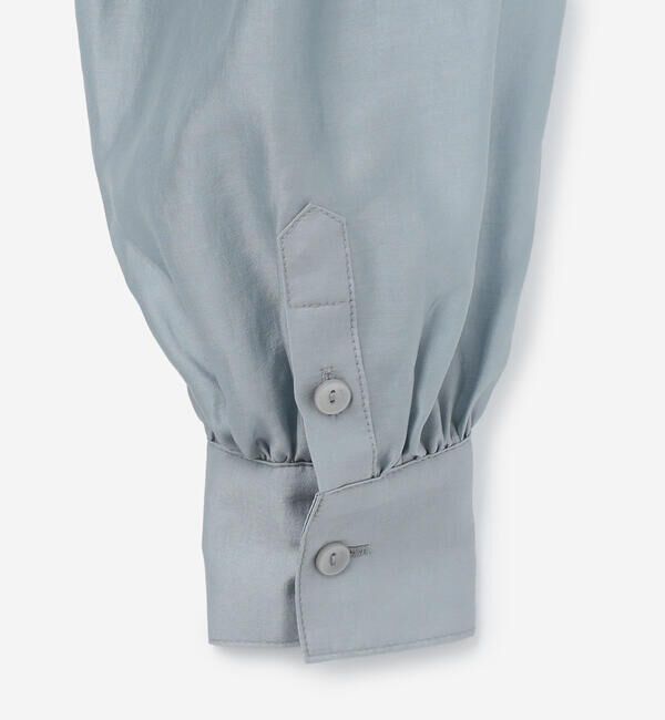  「eunoia | シャーリング ハイネックブラウス WOMEN」|シャツ・ブラウス|