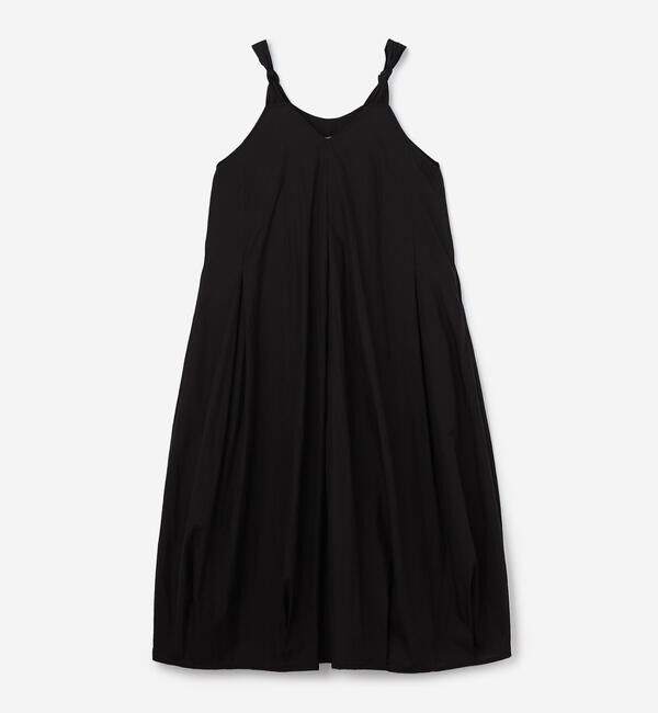  「eunoia | ツイスト Vネックノースリーブワンピース WOMEN」|ワンピース|