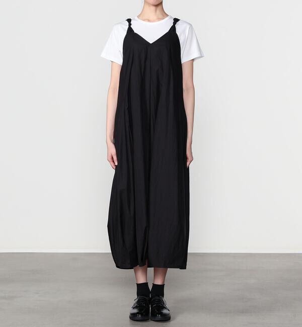  「eunoia | ツイスト Vネックノースリーブワンピース WOMEN」|ワンピース|