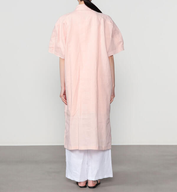  「eunoia | リネン ピンタック半袖ワンピース WOMEN」|ワンピース|