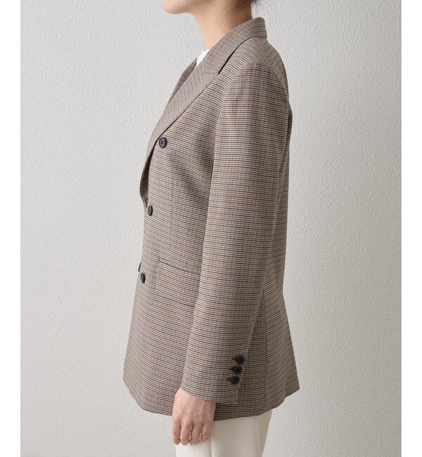  「ガンクラブチェックダブルジャケット」|テーラードジャケット|