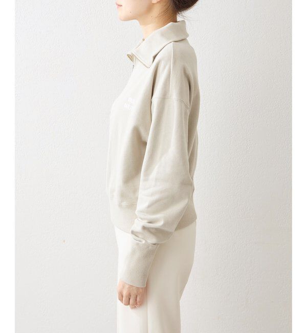  「ハーフジップロゴ裏毛プルオーバー」|Tシャツ・カットソー|