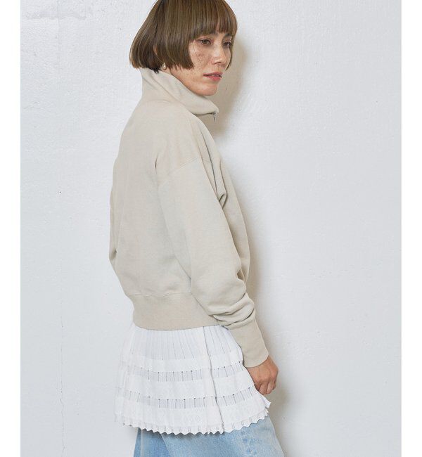  「ハーフジップロゴ裏毛プルオーバー」|Tシャツ・カットソー|