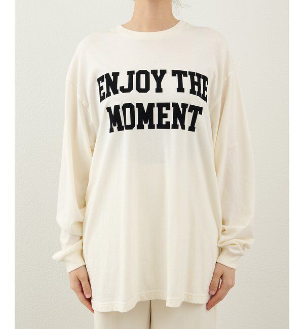  「フロッキープリントロングTシャツ」|Tシャツ・カットソー|