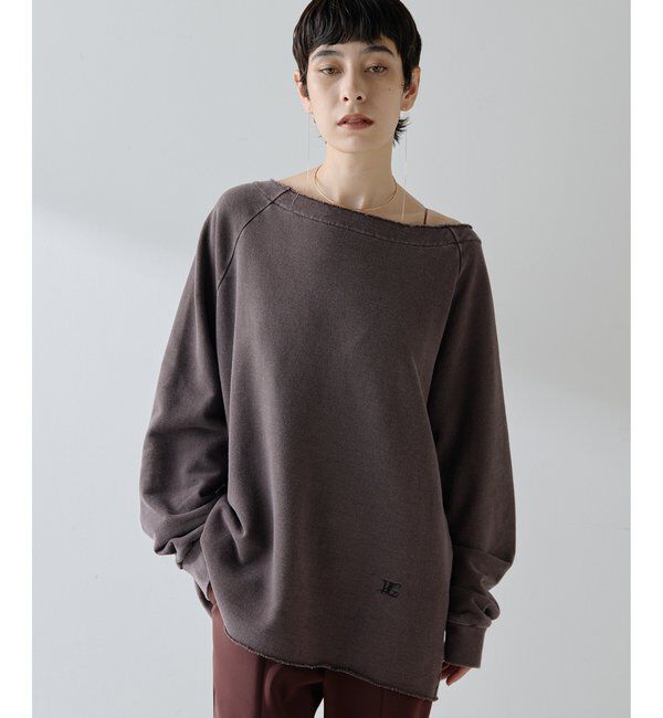  「オフショル裏毛プルオーバー」|Tシャツ・カットソー|