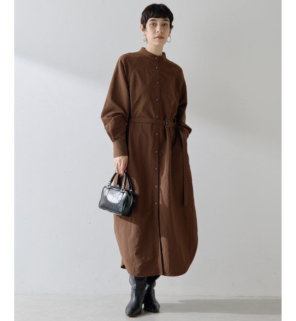  「ナイロンシャツドレス」|ワンピース|