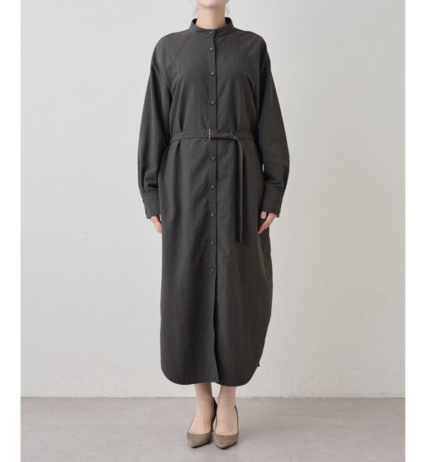  「ナイロンシャツドレス」|ワンピース|
