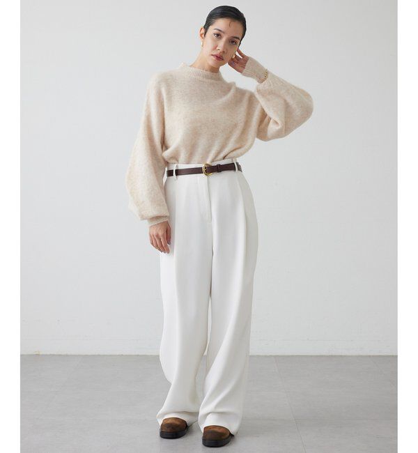 THE PAUSE「【THE PAUSE】バレルスリーブニット」|ニット・セーター|