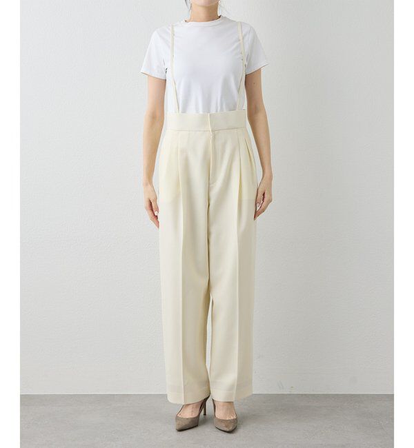  「ハイウエストタックパンツ」|チノ|