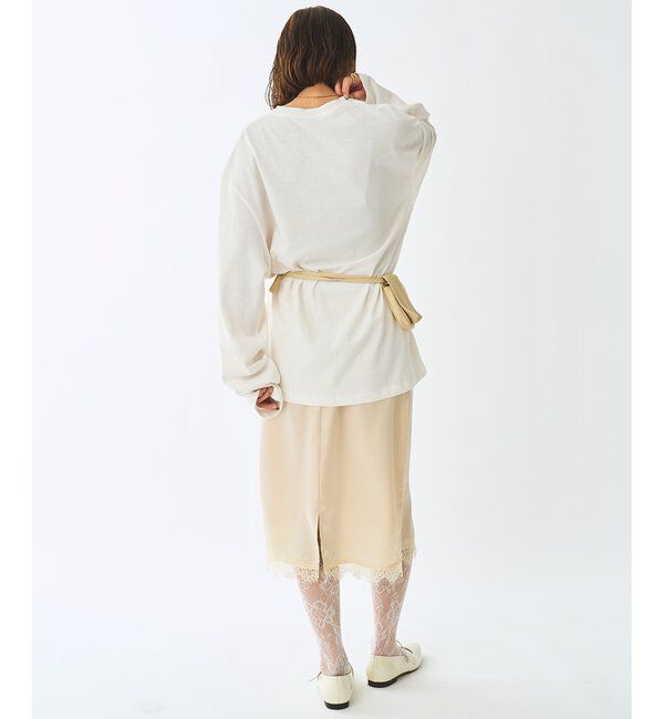  「＜WEB限定＞【Nuition】サテンレーススカート」|スカート|